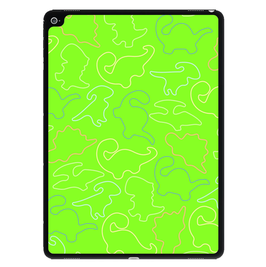 Outline Pattern - Dinosaurs iPad Case