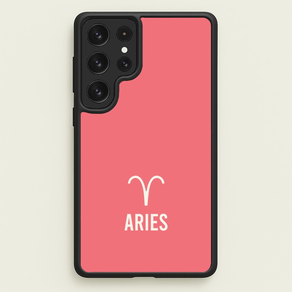 Aries Pastel Zodiac Galaxy S22 Ultra Case