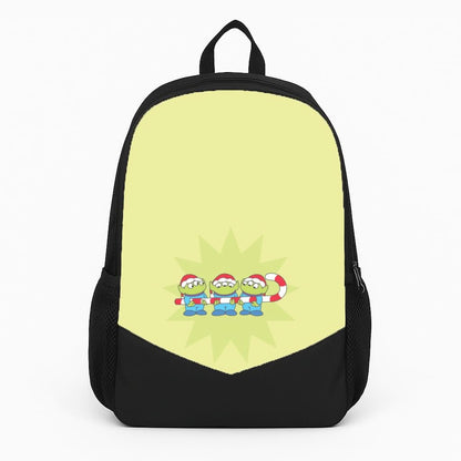 Cute Green Aliens Candycane Backpack