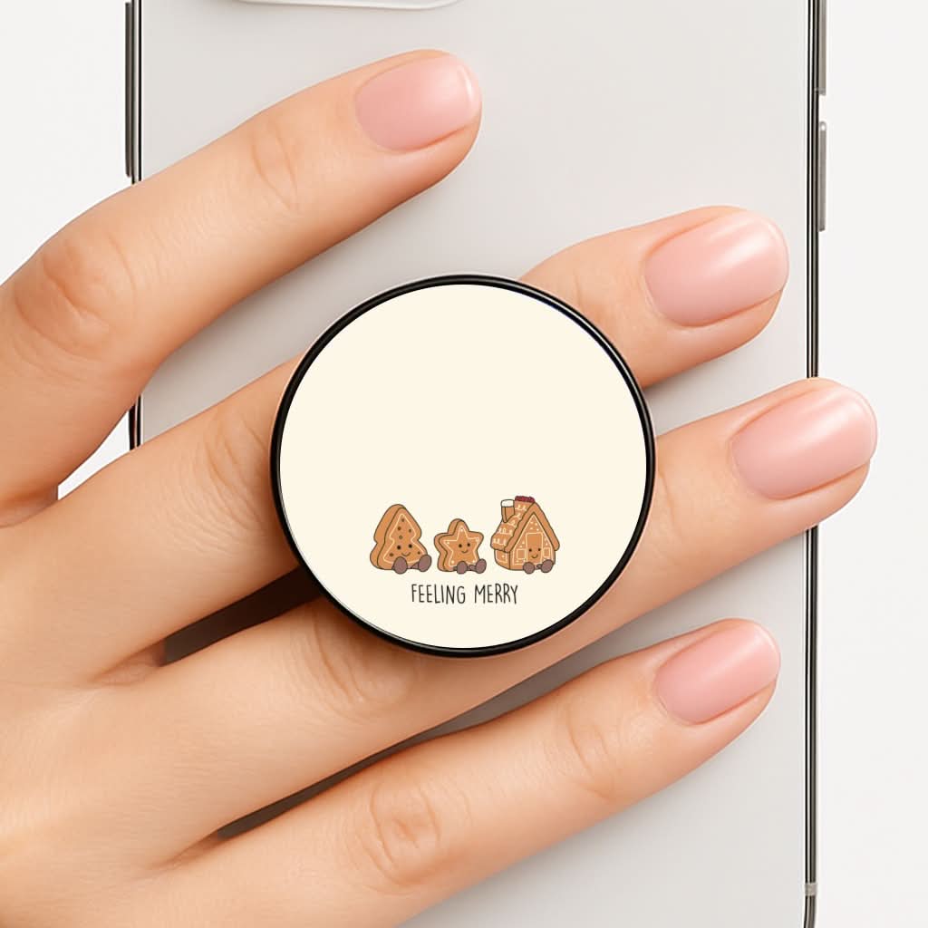 Gingerbread Plushies Quote Phone Grip