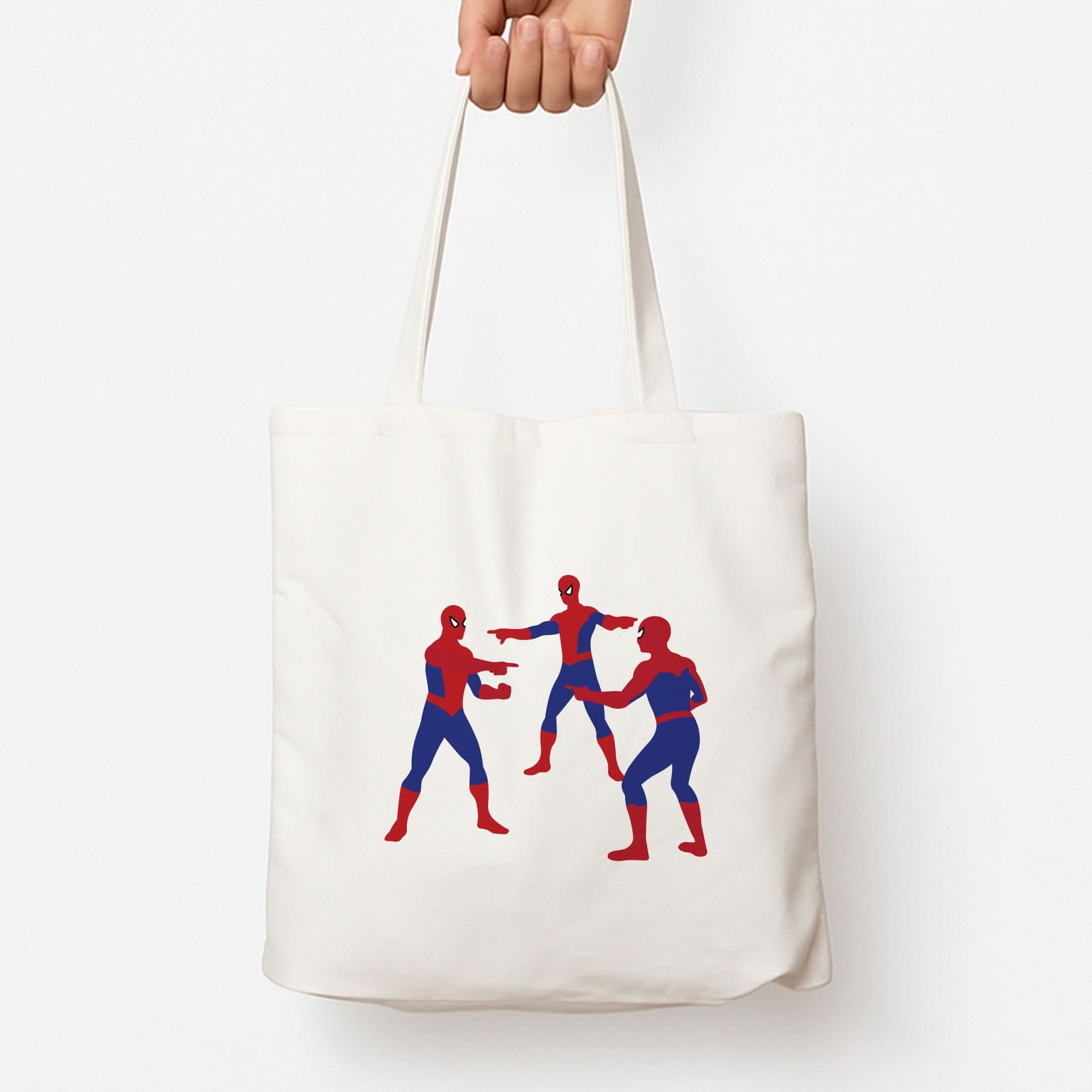 Spider Hero Pointing Meme Tote Bag