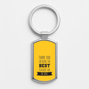 Thank You For Being The Best Teacher Luxury Keyring 1
