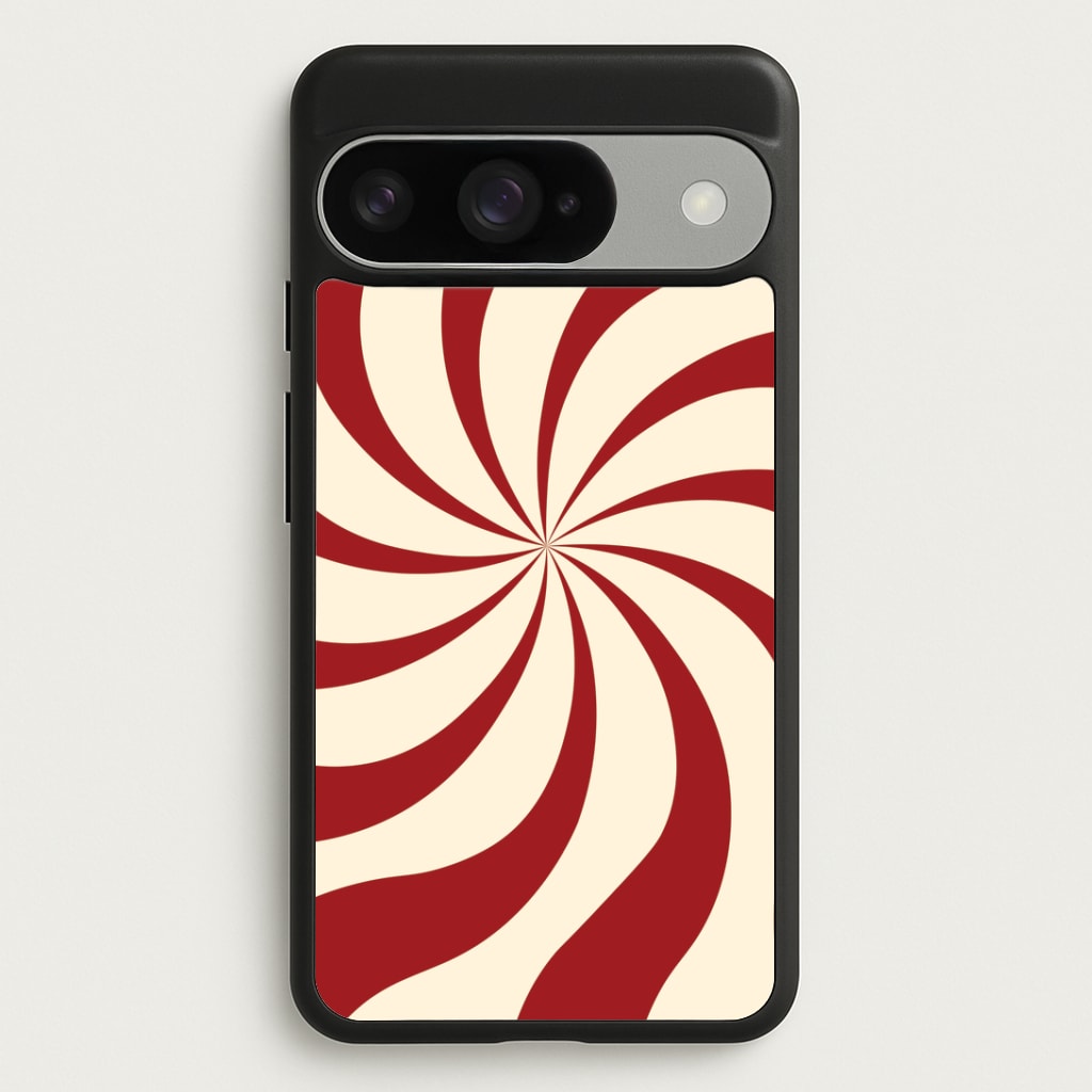 Peppermint Swirl Pattern Google Pixel 10 / 10 Pro Case