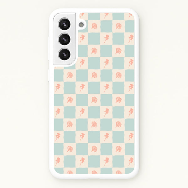 Patchwork Floral Pattern Galaxy S21 Plus Case