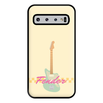 Blue Guitar Fender Galaxy S10 Case