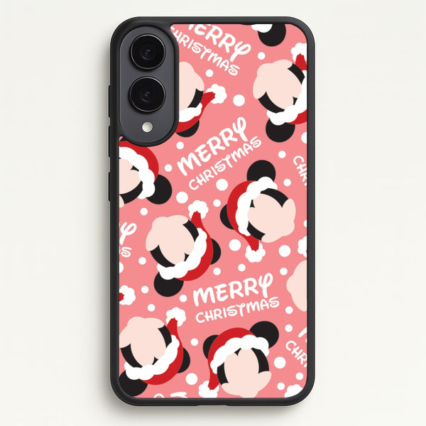 Merry Christmas Cartoon Mouse Pattern Galaxy S25 Edge Case