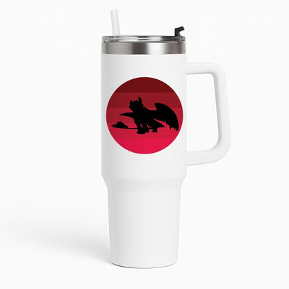 Red Sunset Dragon Tumbler