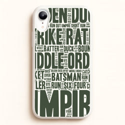 Cricket Wordscape iPhone XR Case
