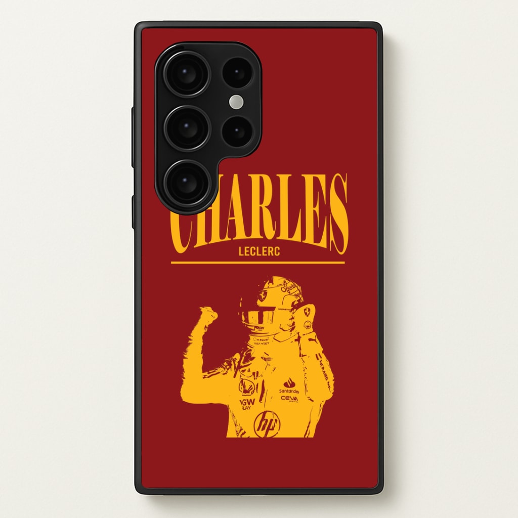 Charles Red And Gold Galaxy S24 Ultra Case