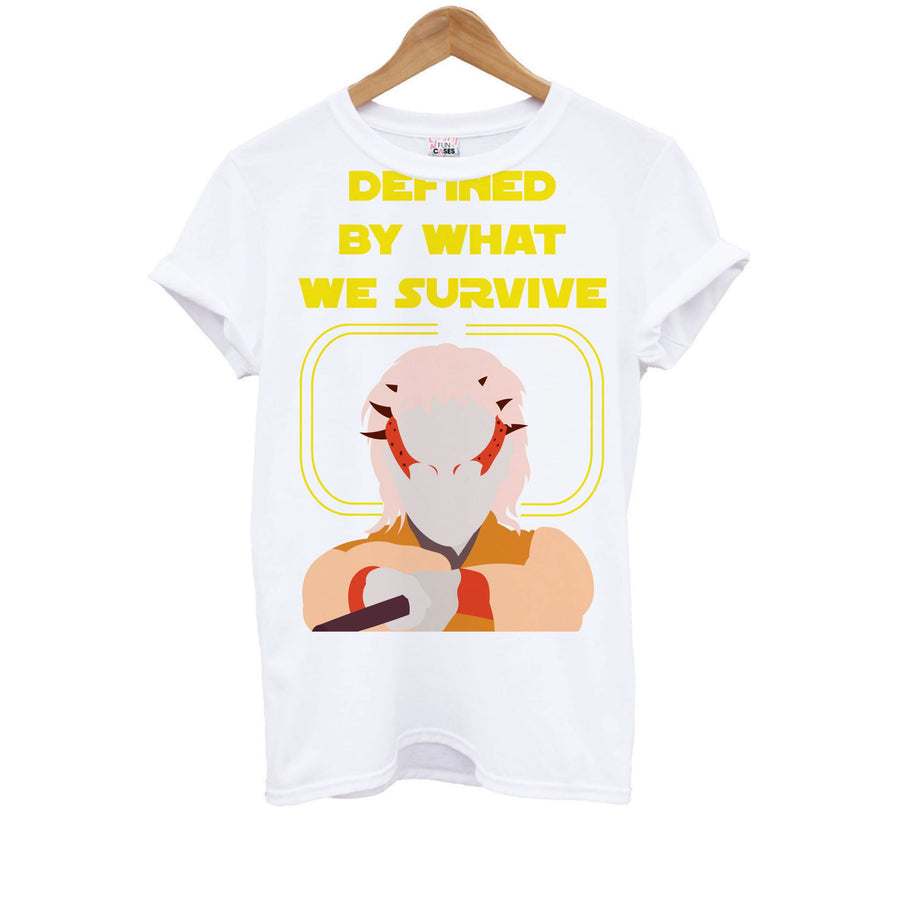 Defined By What We Survive Kids T-Shirt