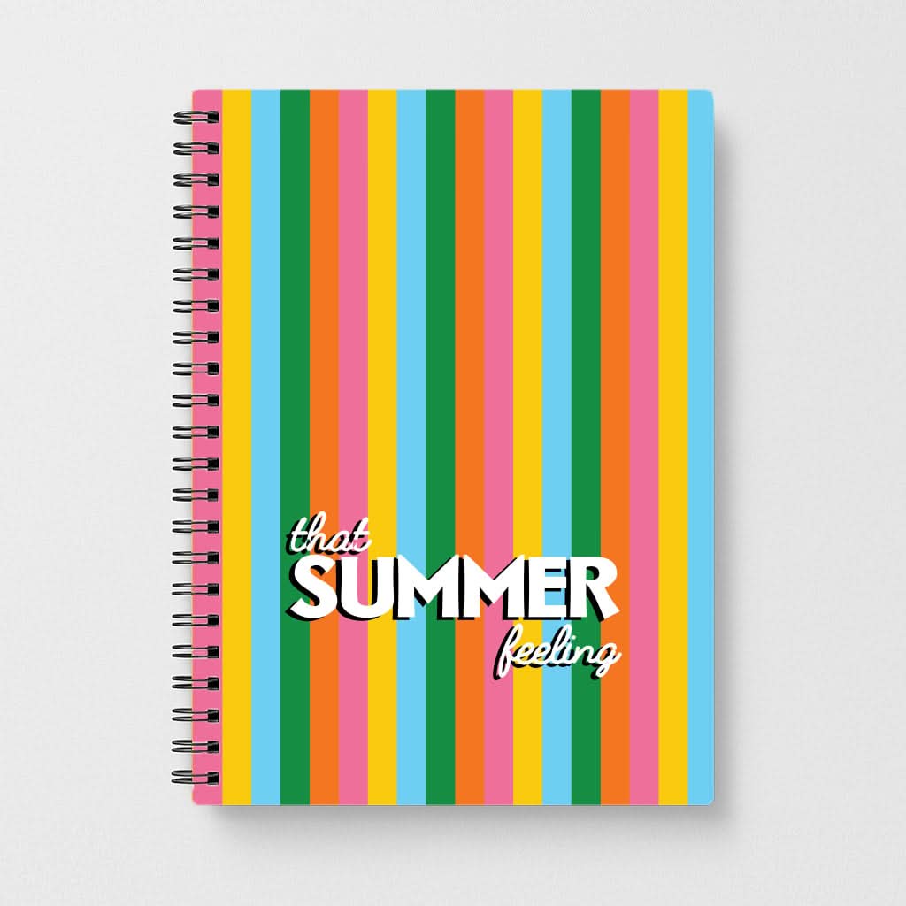 That Summer Feeling Stripes Notebook