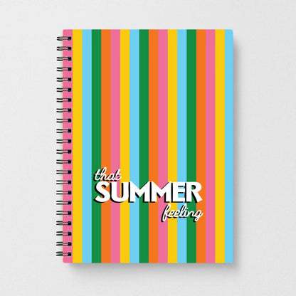 That Summer Feeling Stripes Notebook