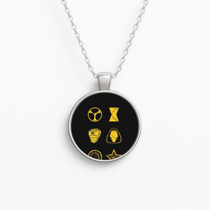 Antihero Symbols Circle Necklace