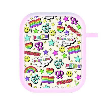 Light Pride Stickers AirPods Case