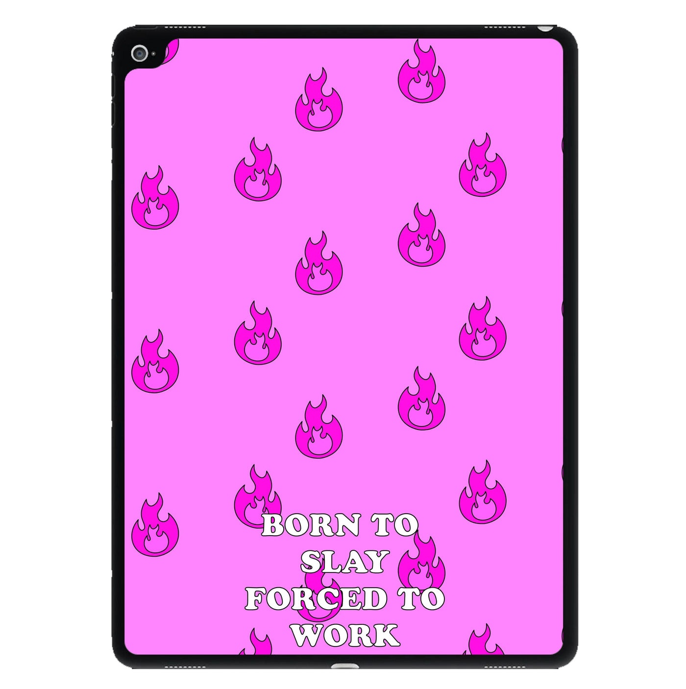 Born To Slay, Forced To Work iPad Case