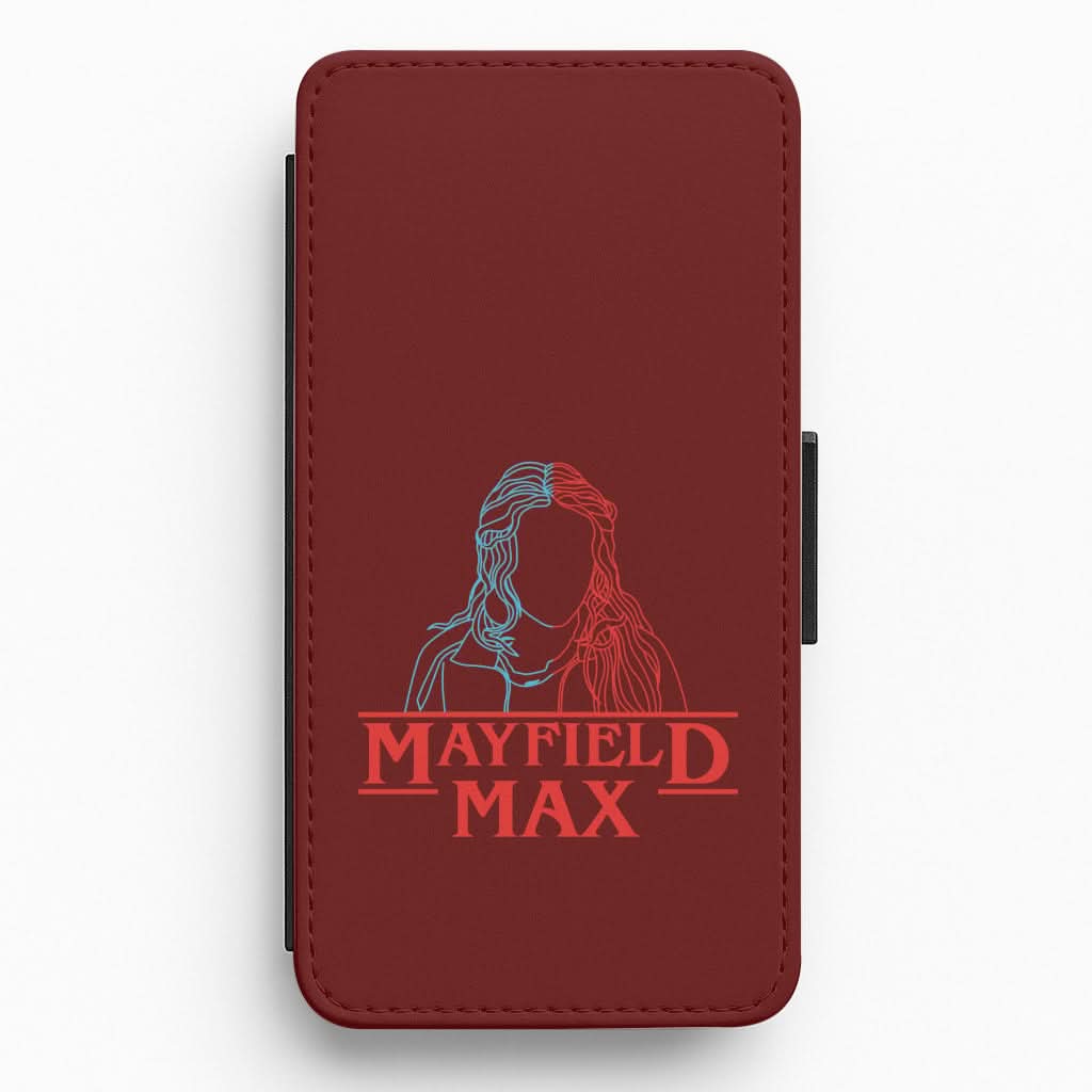 Blue And Red Max Flip / Wallet Phone Case