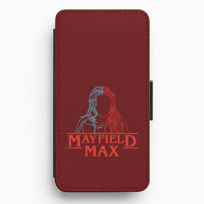 Blue And Red Max Flip / Wallet Phone Case