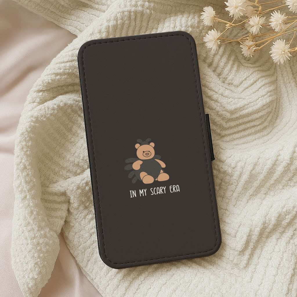 In My Scary Era Bear - Halloween Leather Phone Case
