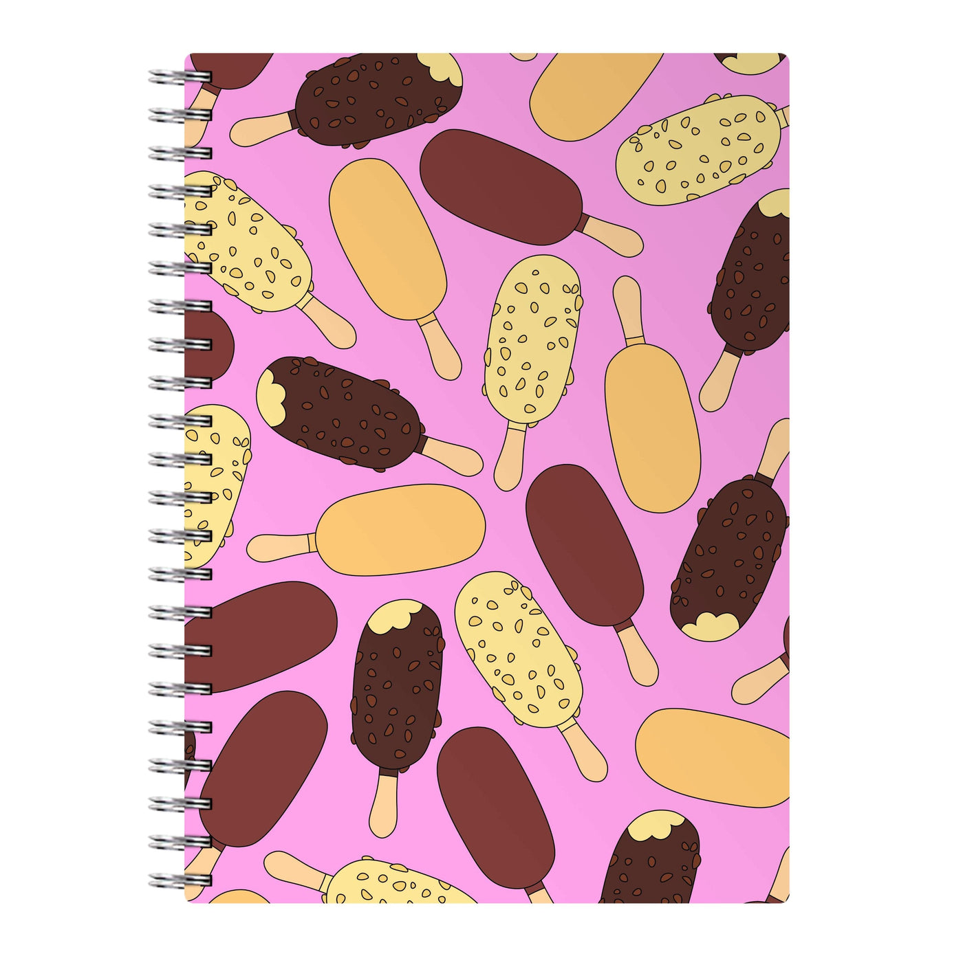 Chocolate Ice Cream Lollys - Summer Notebook