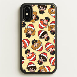 Wizards With Christmas Hats Pattern iPhone X / XS Case