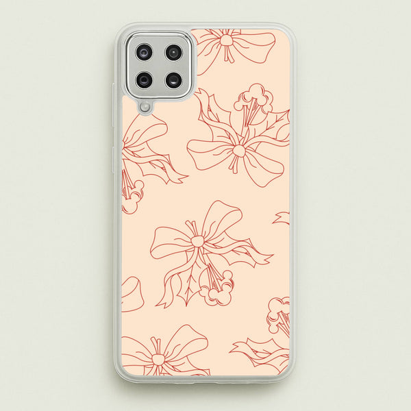 Cartoon Mouse Holly Pattern Galaxy A12 Case