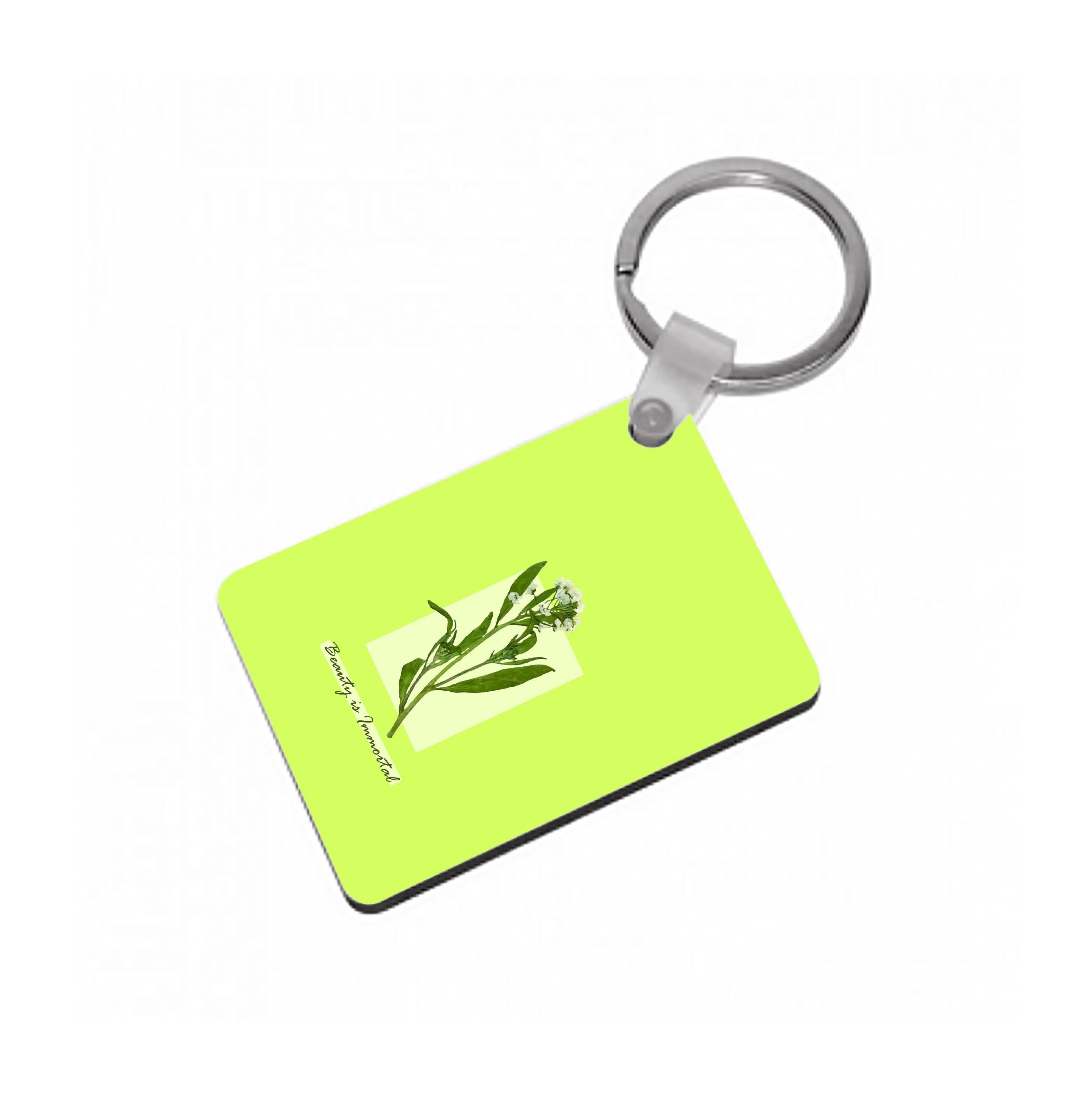 Beauty Is Immortal Press Flower Keyring