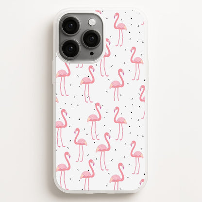Pink Flamingo Pattern Phone Case for iPhone, Samsung Galaxy and Google Pixel