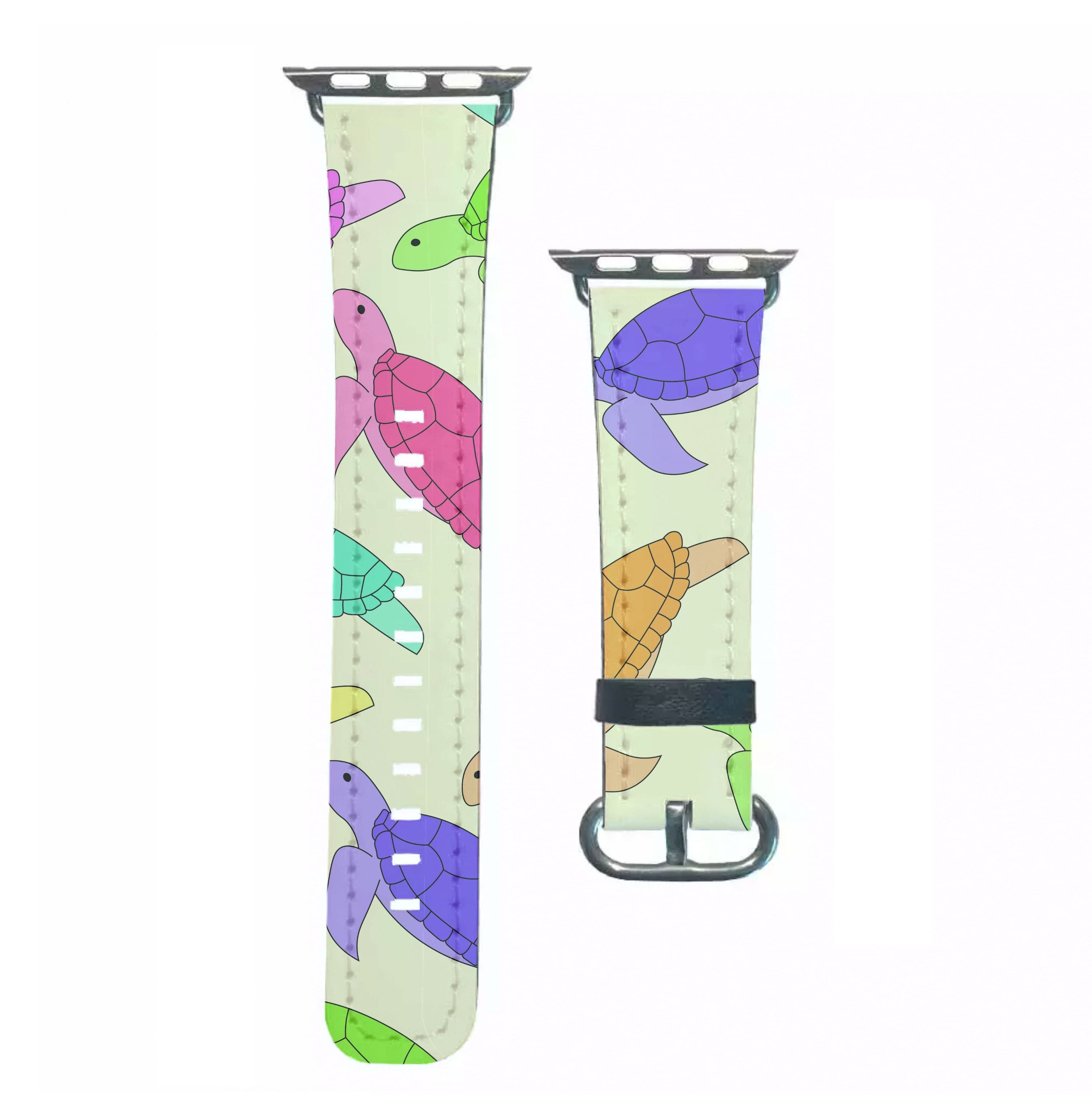 Multi Coloured Turtle Pattern - Sealife Apple Watch Strap