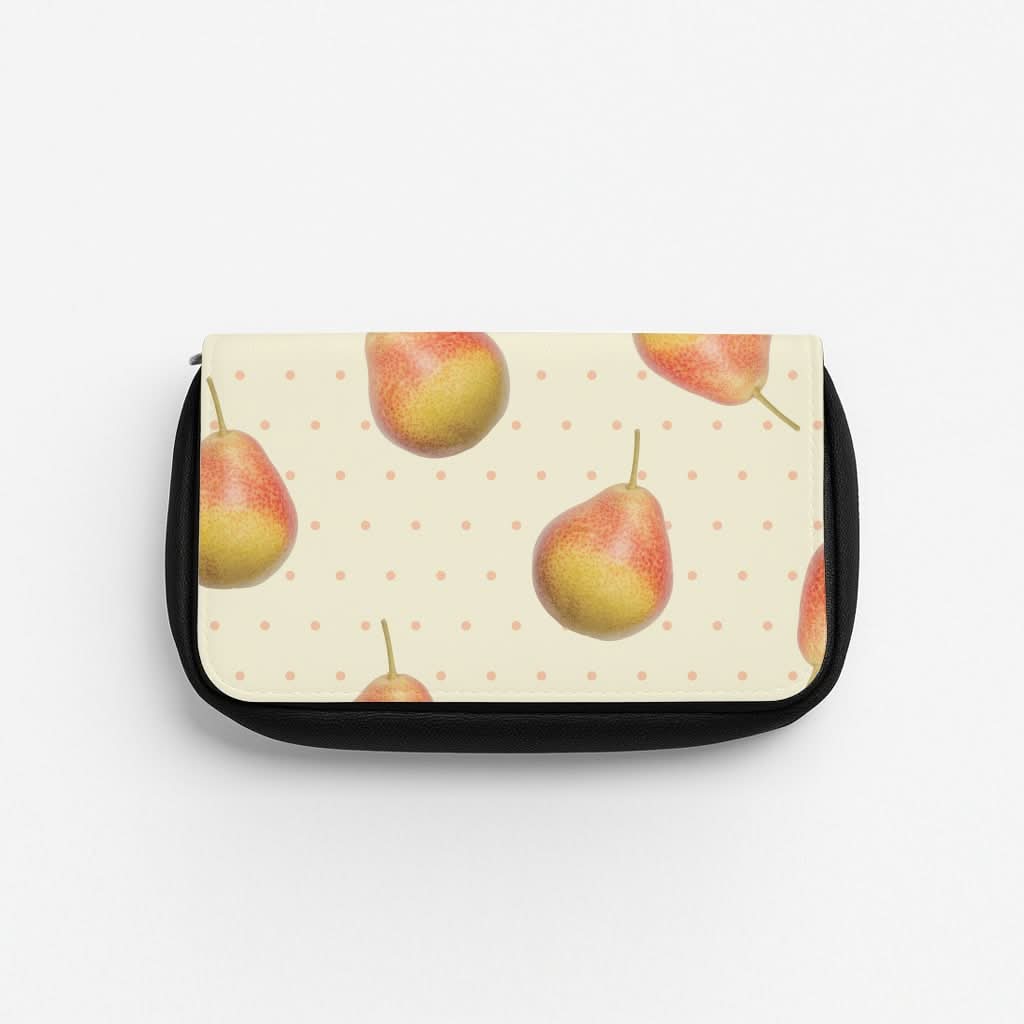 Pears And Polka Dots Pattern Pencil Case