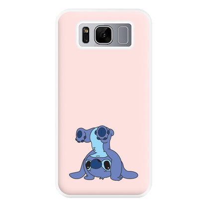 Cute Blue Alien Handstand Galaxy S8 Plus Case