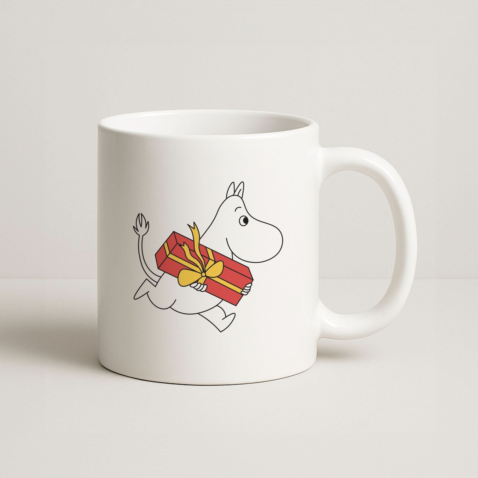 Red Present Moom Coffee Mug