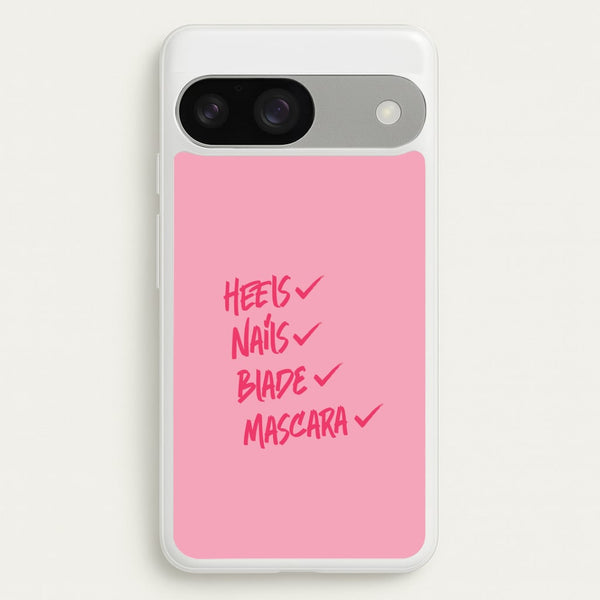 Heels, Nails, Blade, Mascara Google Pixel 9 / 9 Pro Case