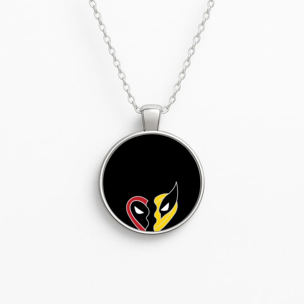 Superhero Best Friends Locket Circle Necklace