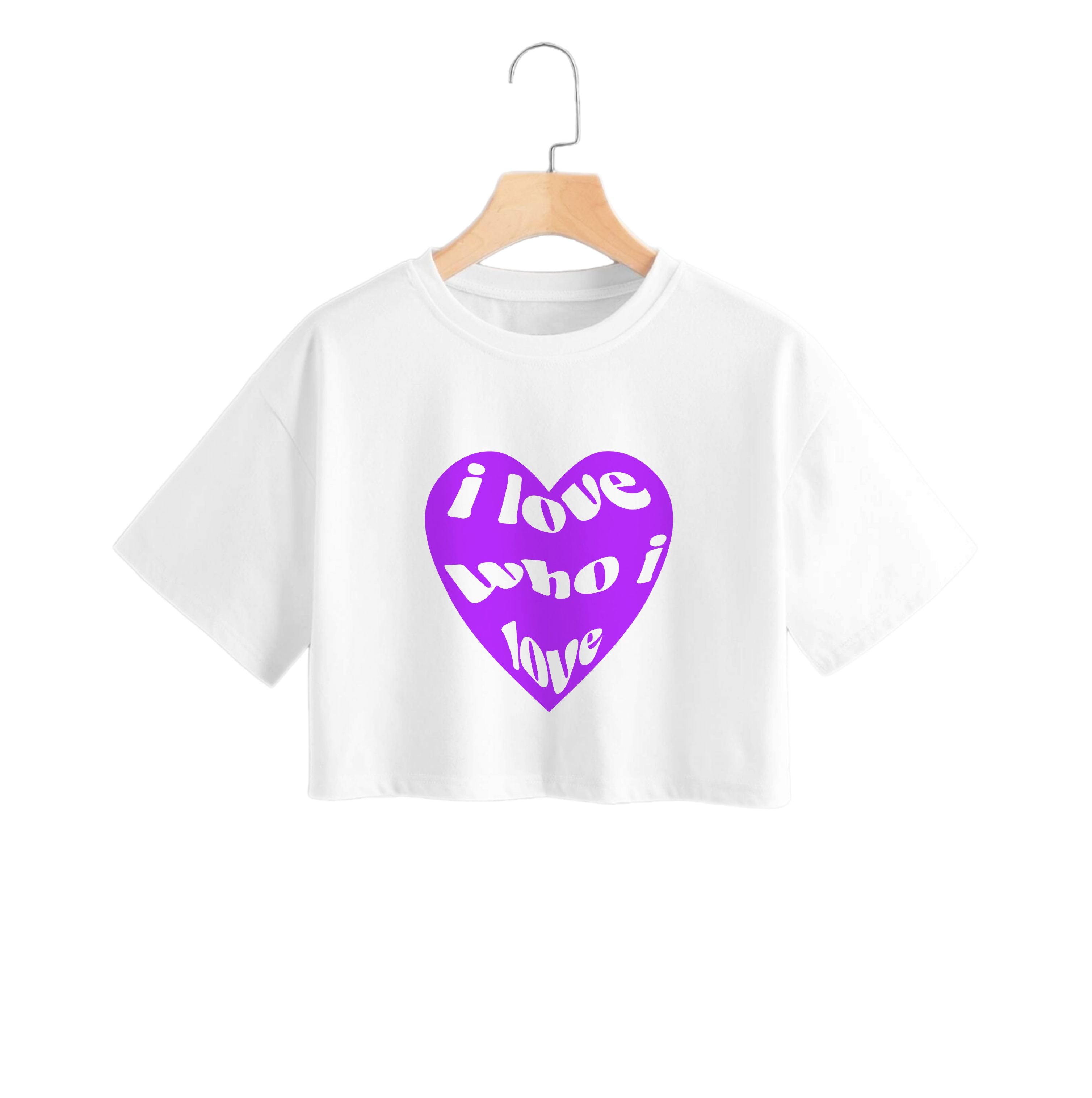 I love who I love - Pride Crop Top