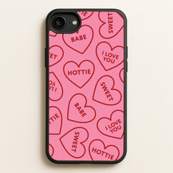 Quote Love Hearts Pattern iPhone 6 / 7 / 8 / SE Case