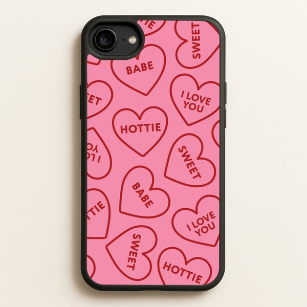 Quote Love Hearts Pattern iPhone 6 / 7 / 8 / SE Case