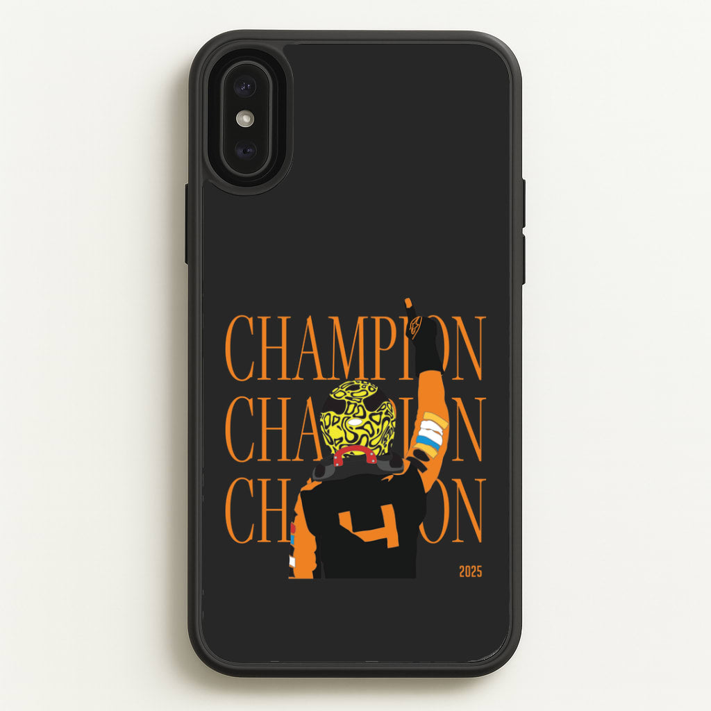 Lando Champion 2025 iPhone XS Max Case