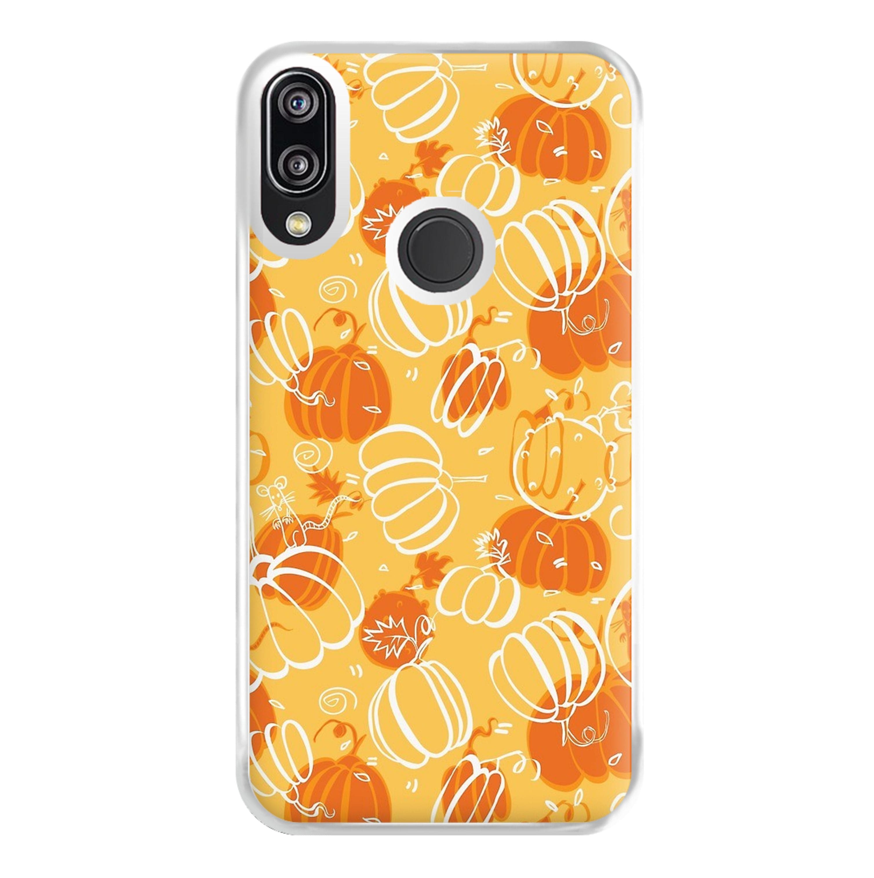 Drawn Pumpkin Pattern Phone Case