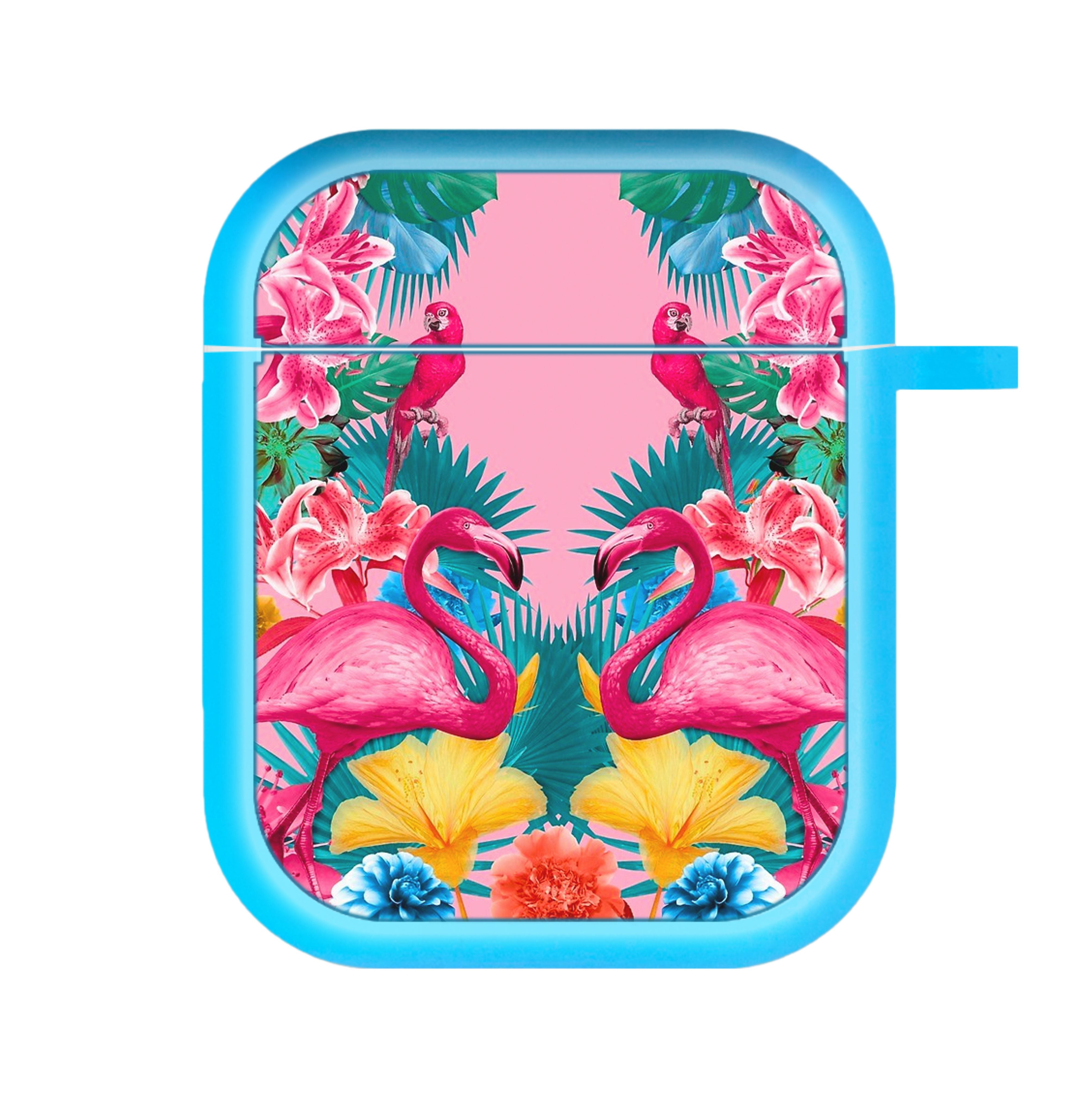 Flamingo and Tropical garden AirPods Case