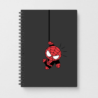 Gray Hanging Spider Hero Notebook