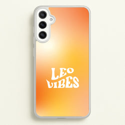 Leo Vibes Gradient Zodiac Galaxy A34 Case