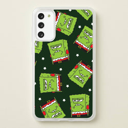 Grumpy Christmas Cartoon Sponge Pattern Galaxy S20 Case