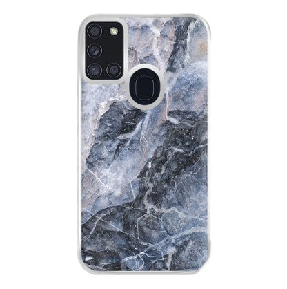 Grey and White Marble Phone Case