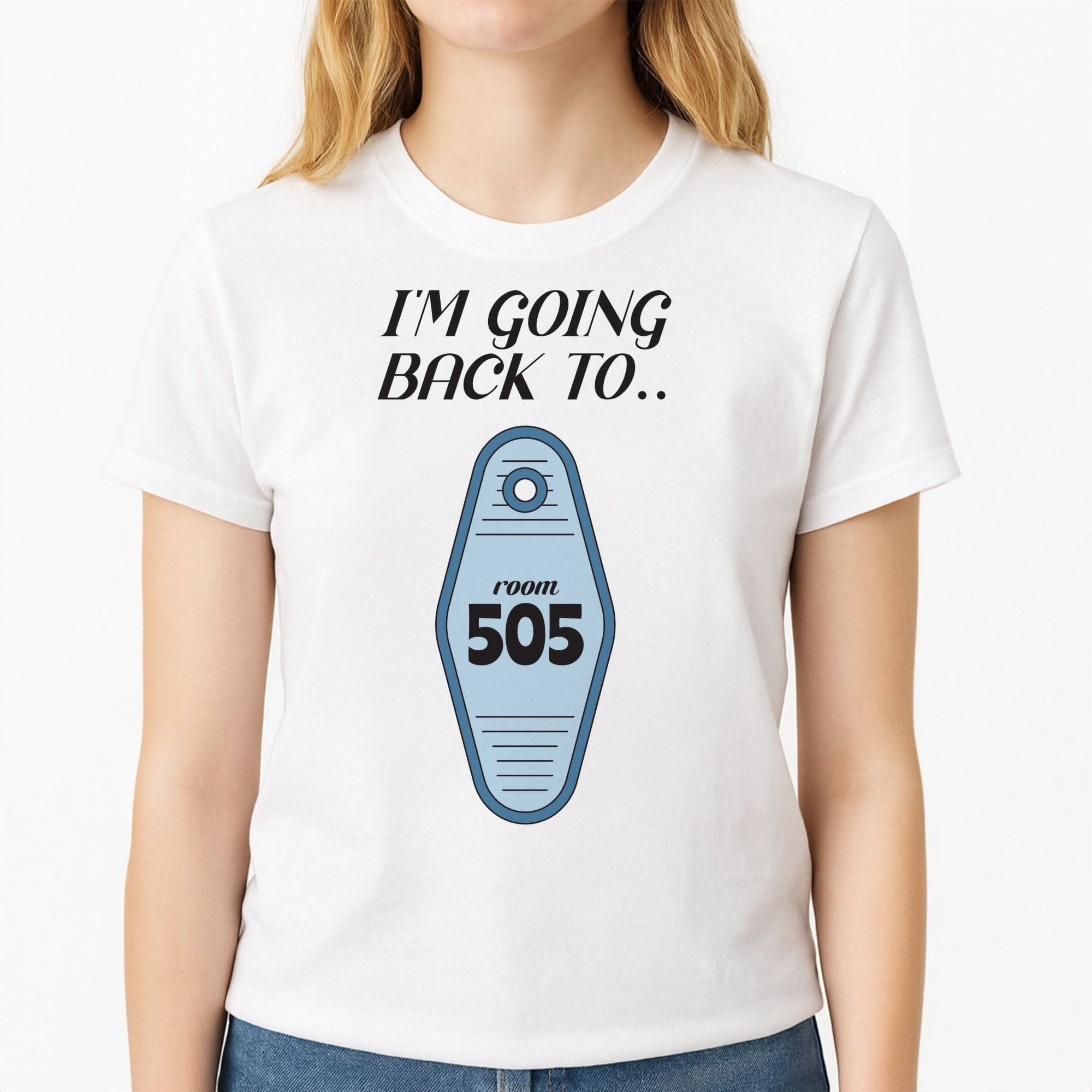 I'm Going Back To 505 Keyring Womens T-Shirt