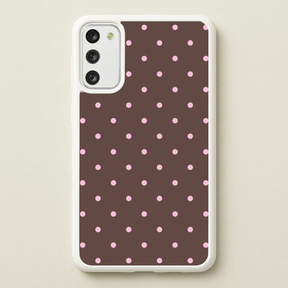 Chocolate & Strawberry Polka Dots Galaxy A41 Case