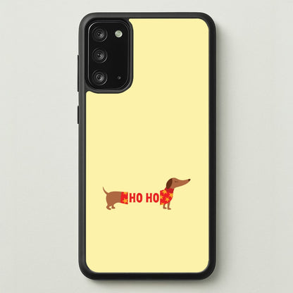 Christmas Jumper Ho Ho Dachshund Galaxy Note 20 Case