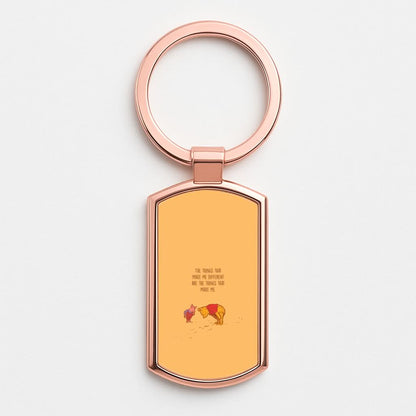 The Things That Make Me Different  Rose Gold Keyring