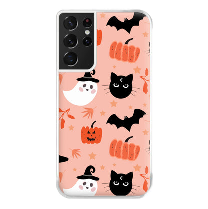 Pretty Pink Halloween Pattern Phone Case