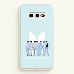 K-Pop Band Tour Pastel Blue Galaxy S10e Case
