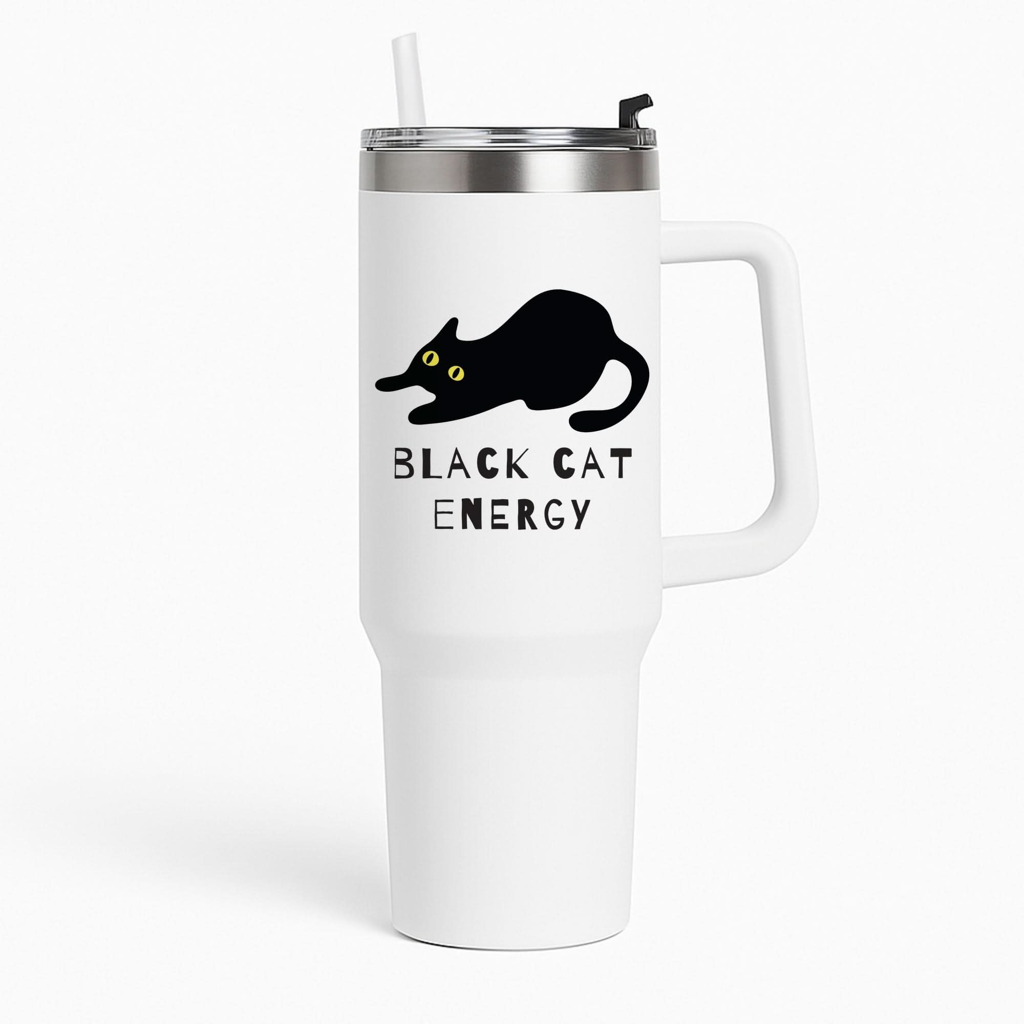 Black Cat Energy Tumbler